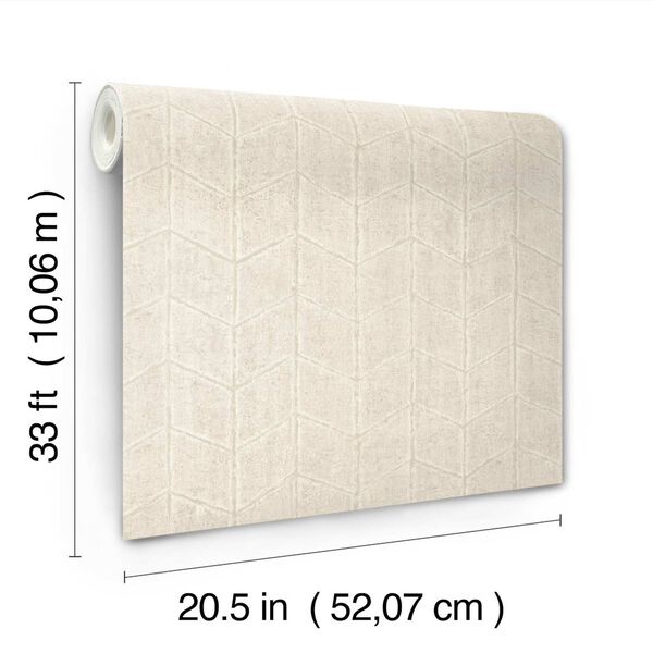 Flatiron Geometric Oyster Wallpaper, image 6