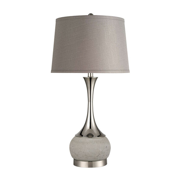 Septon Gray Concrete Polished Nickel One-Light Table Lamp, image 2