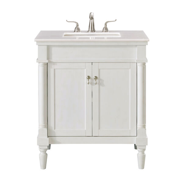 Lexington Antique White 30-Inch Vanity Sink Set, image 2