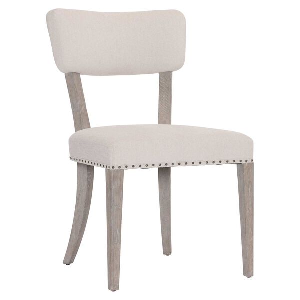 Albion Beige and Pewter Side Chair with Open Back, image 1