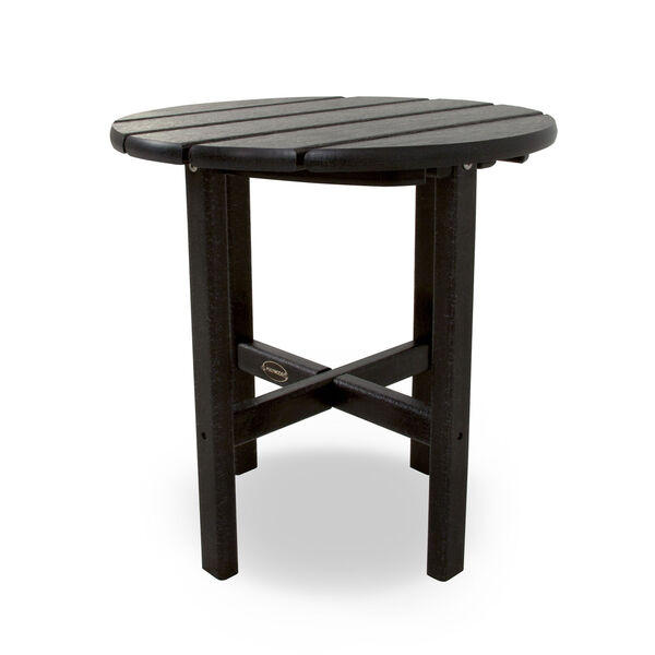 Black Round 18 Inch Side Table, image 2