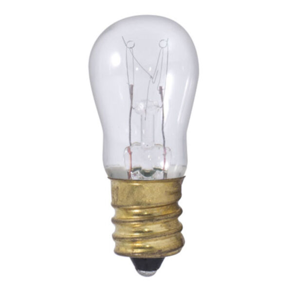 Pack of 25 Clear Incandescent S6 Candelabra Base Warm White 30 Lumens Light Bulbs, image 1