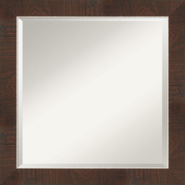 Wildwood Brown 24W X 24H-Inch Bathroom Vanity Wall Mirror, image 1