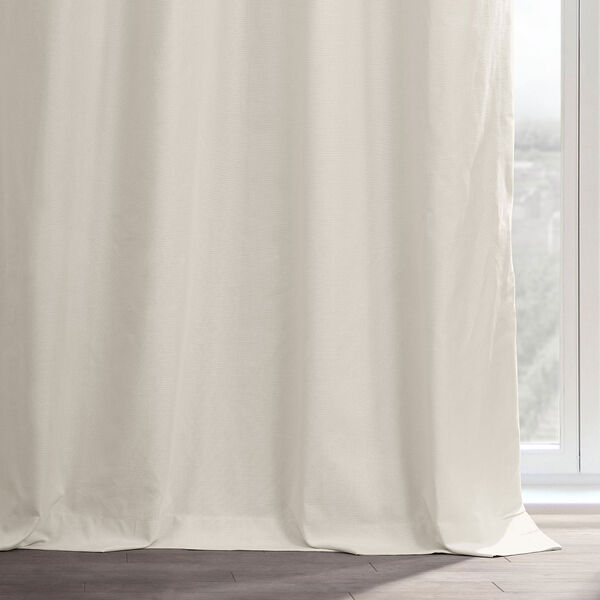 Fable Beige Dune Textured Hotel Blackout Cotton Grommet Single Panel Curtain, image 4