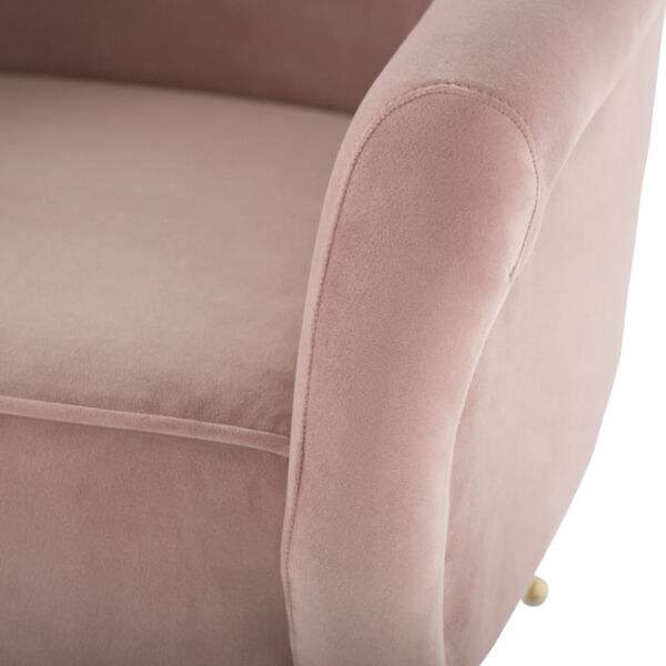 Lucie Blush and Gold Occasional Chair, image 4
