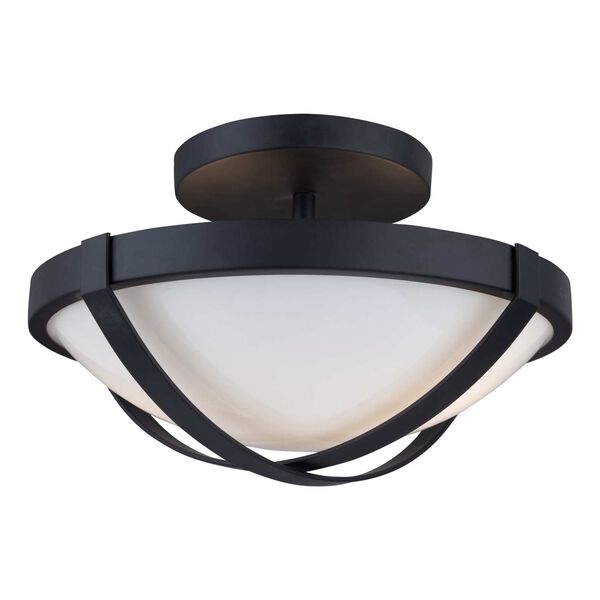 Cara Black Two-Light LED Flush Mount, image 2