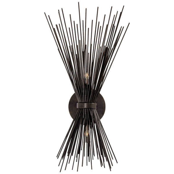 Strada Small Sconce in Aged Iron by Kelly Wearstler, image 1