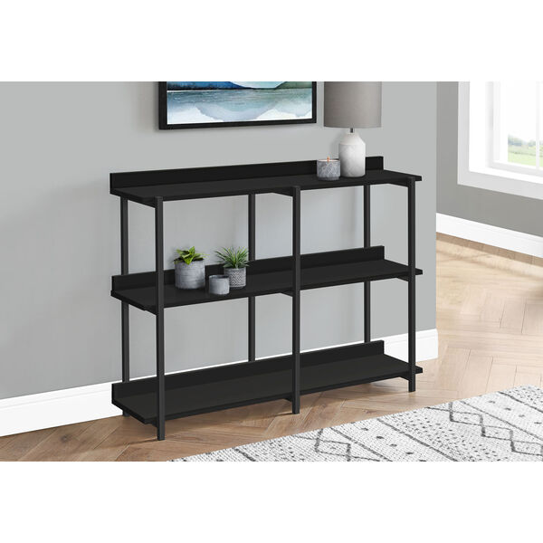 Black Rectangle Hall Console Table, image 2