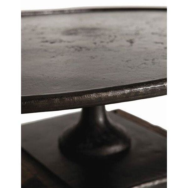 Anvil Cast Iron and Reclaimed Wood Side Table, image 3