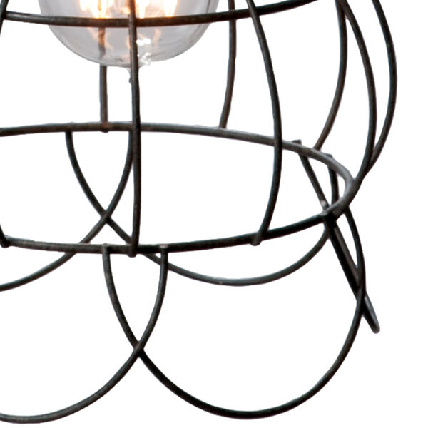 Hayden Brown One-Light Wire Cage Mini-Pendant, image 4