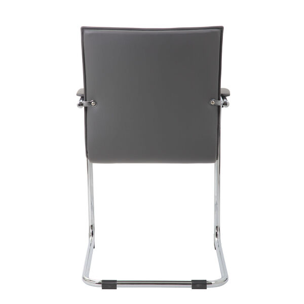 Boss 25-Inch Grey Vinyl Side Chair, Set of 2, image 4