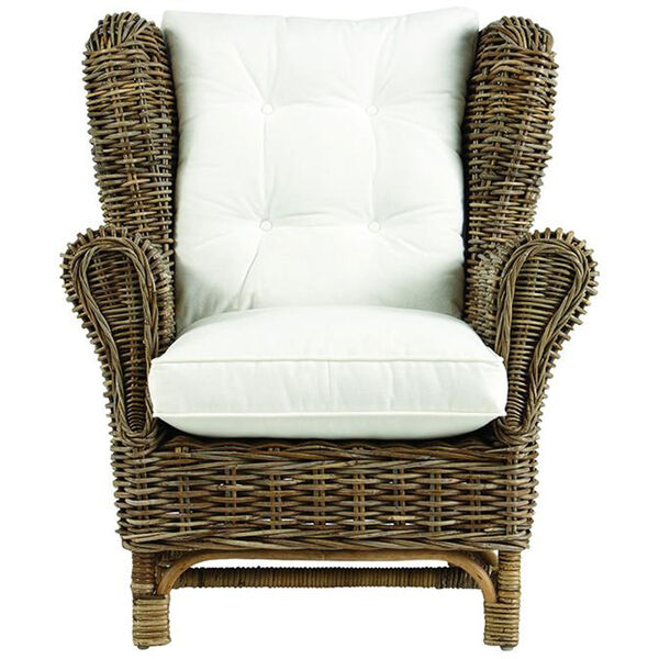 Wing Chair Kubu with White Cushion, image 2