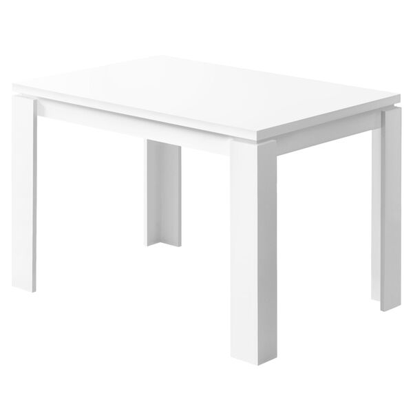 White Rectangular Dining Table, image 1