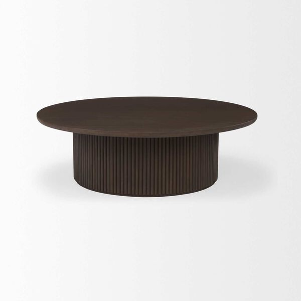 Terra Dark Brown Round Coffee Table, image 2