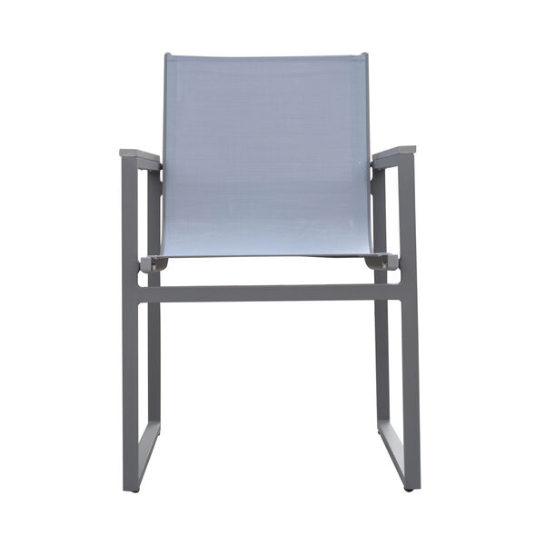 Bistro Gray Outdoor Patio Dining Chair, image 2