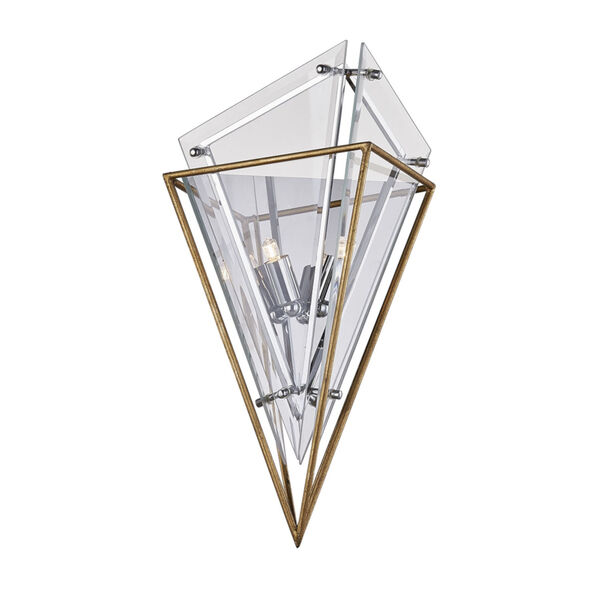 Epic Gold Two-Light Wall Sconce, image 1