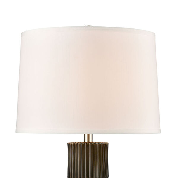 Crewe Pewter and Polished Nickel One-Light Table Lamp, image 3