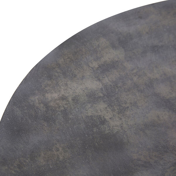 Mottled Black 30 x 30-Inch Iron Disc Large Wall Art, image 3