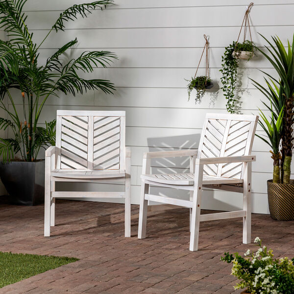 Vincent White Wash Patio Chair, Set of 2, image 7