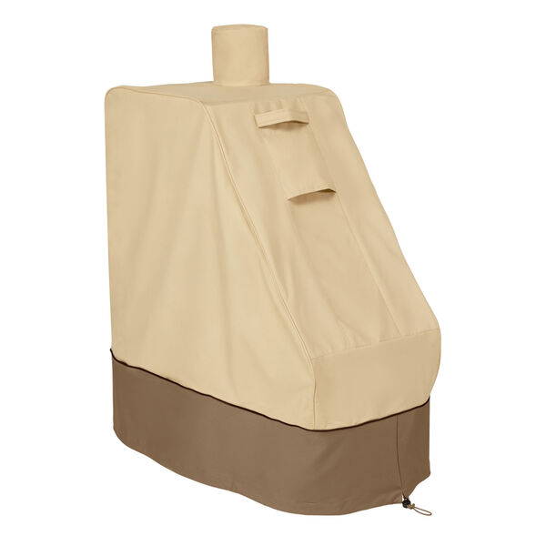 Ash Beige and Brown Smoker Grill Cover, image 1