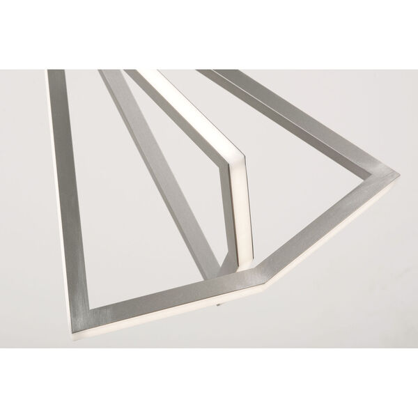 Gianna Satin Nickel One-Light Integrated LED Pendant, image 3