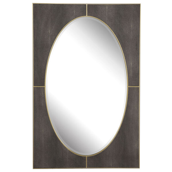 Cyprus Gray Shagreen Mirror, image 2