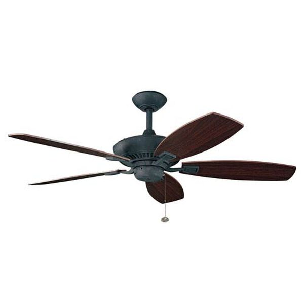 Canfield 52-Inch Distressed Black Ceiling Fan, image 4