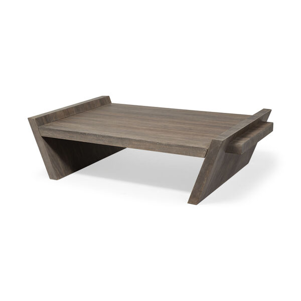 Elaine II Brown Solid Wood Coffee Table, image 1