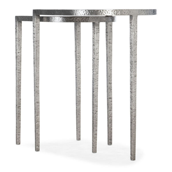 Chapman Pewter Nesting Tables, Set of 2, image 3