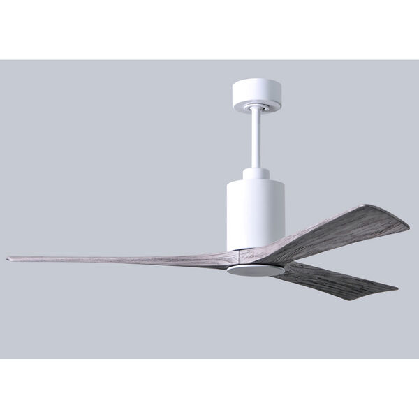 Patricia-3 White and Barnwood 60-Inch Three Blade LED Ceiling Fan, image 5
