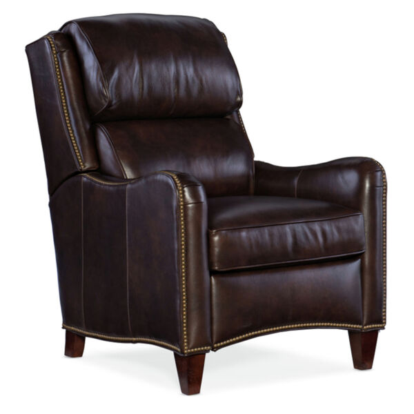 Henley Chocolate Brown 30-Inch Pushback Recliner, image 1