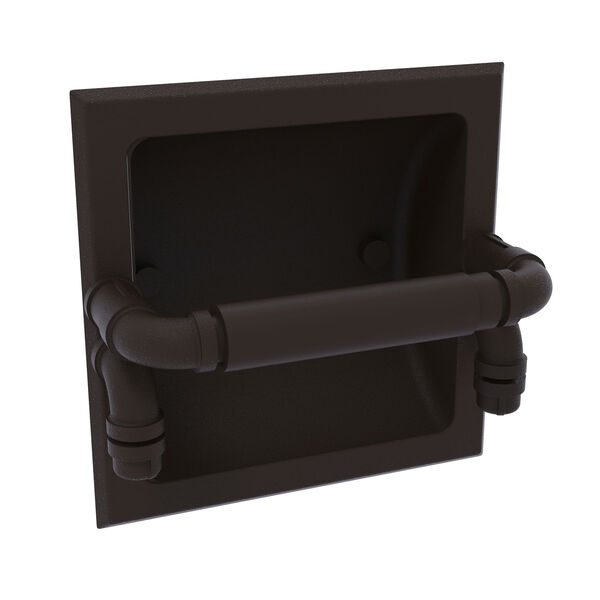 Pipeline Oil Rubbed Bronze Recessed Toilet Paper Holder, image 1