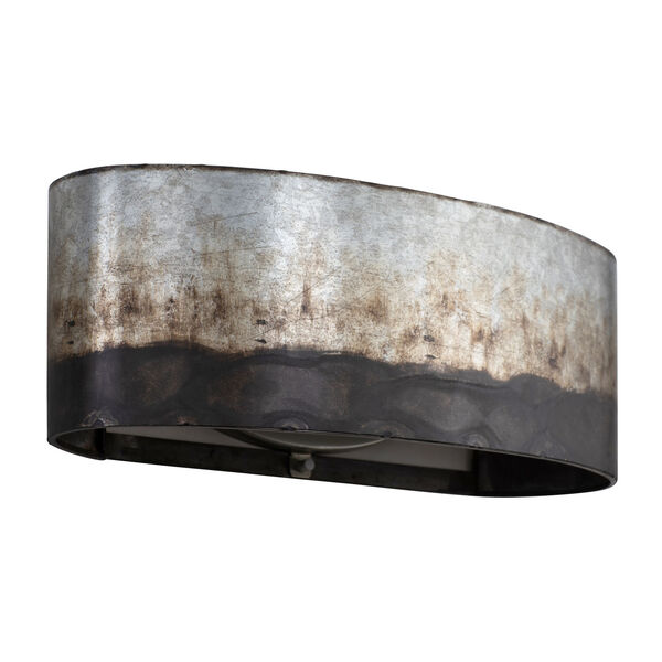 Cannery Ombre Galvanized Two-Light Bath Vanity, image 4