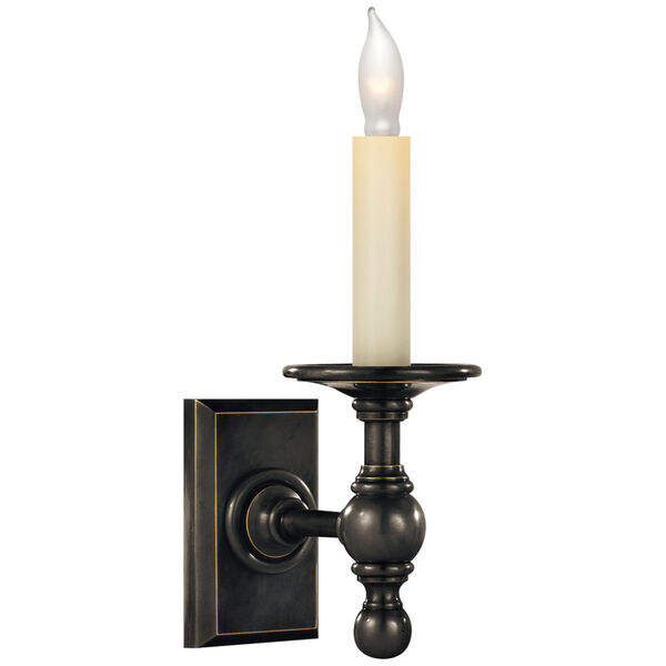 Single Library Classic Sconce in Bronze by Chapman and Myers, image 1
