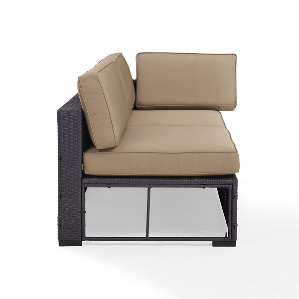 Biscayne Loveseat With Int. Arm With Mocha Cushions, image 5