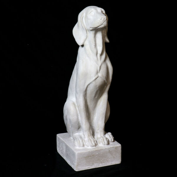 Weather Fiberstone Watchful Dog Figurine, image 1