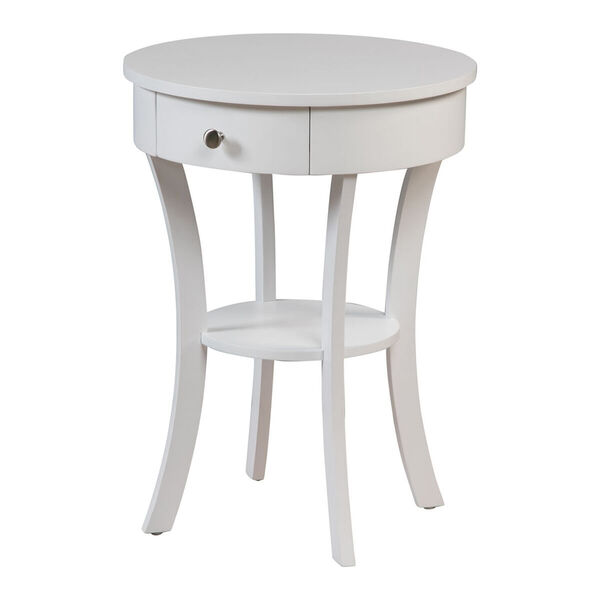 Classic Accents White Schaffer End Table, image 3