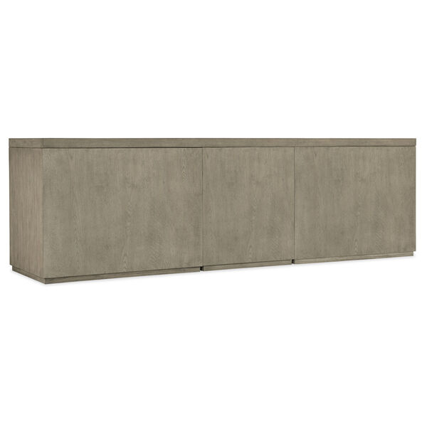 Linville Falls Smoked Gray 96-Inch Credenza with File and Two Lateral Files, image 2