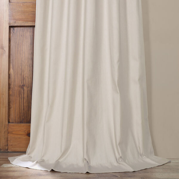 Hazelwood Beige 50 x 84-Inch Solid Cotton Blackout  Curtain, image 10