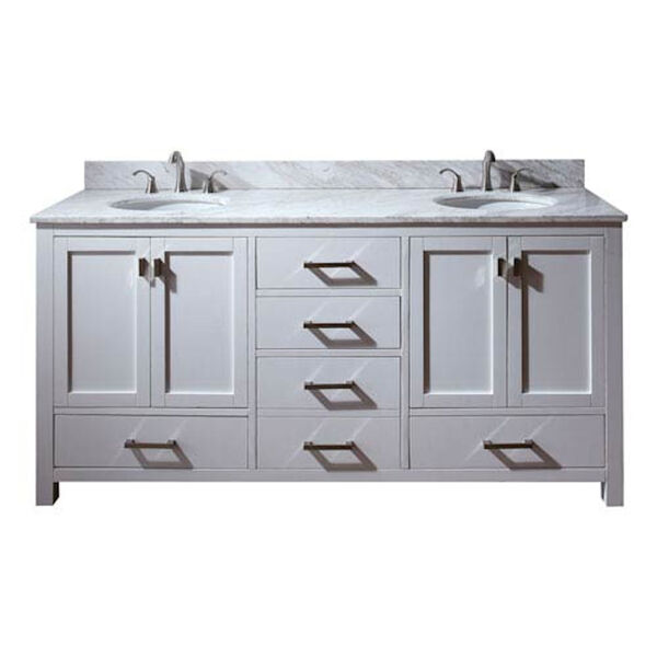 Modero 72-Inch Vanity Only in White Finish, image 1