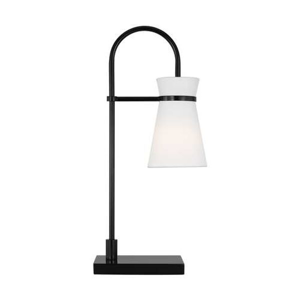 Binx Midnight Black One-Light Medium Task Table Lamp by Drew and Jonathan, image 1