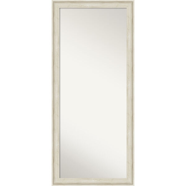 Regal White 29W X 65H-Inch Full Length Floor Leaner Mirror, image 1