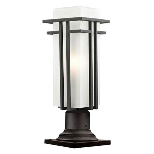Abbey Outdoor Rubbed Bronze Outdoor Pier Mount Light, image 1