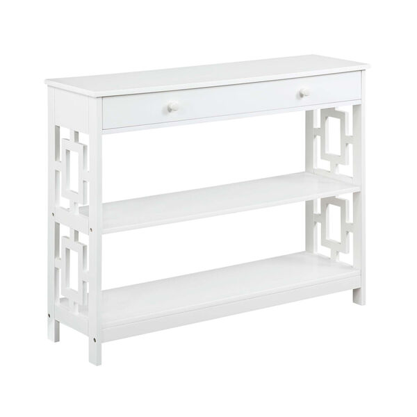 Town Square White Accent Console Table, image 3