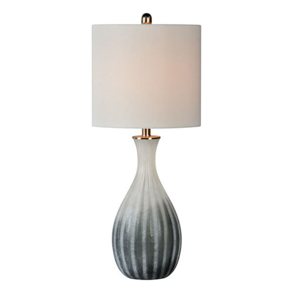 Elle Grey Ombre One-Light Table Lamp, image 1