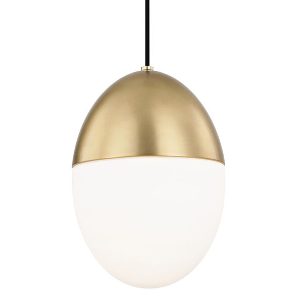 Orion Aged Brass 1-Light 10-Inch Pendant, image 1