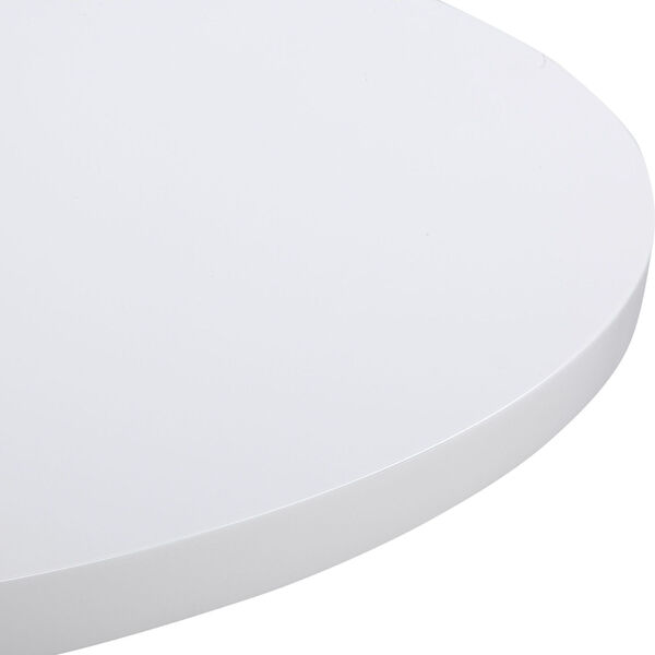 Kabarda Gloss White End Table, image 2