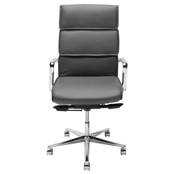 Lucia Black and Silver Office Chair, image 2