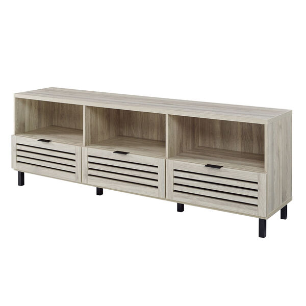 Birch TV Stand with Three Shelves, image 6
