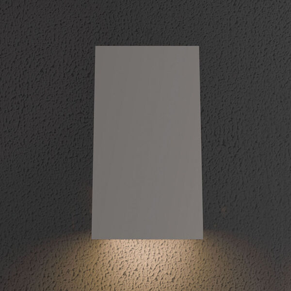 Angled Plane LED Textured Gray 1-Light Outdoor Wall Sconce 4-Inch, image 2